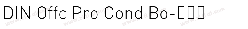 DIN Offc Pro Cond Bo字体转换